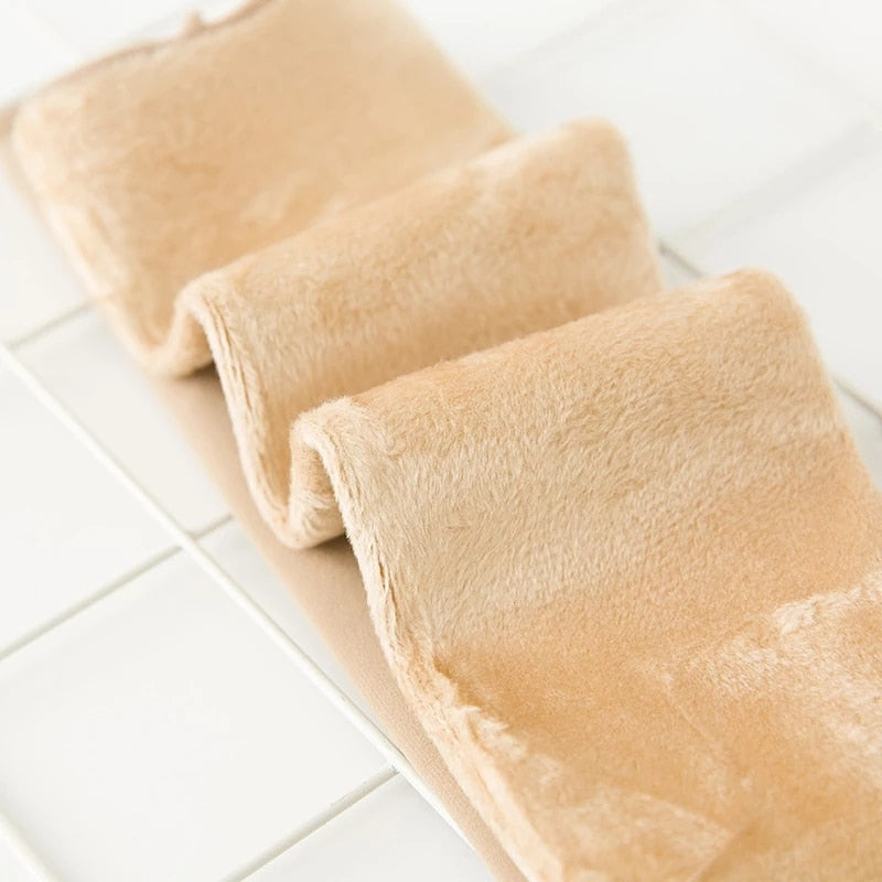 New Velvet Women Winter Warm Thicken Thermal Socks Soft Casual Solid Color Sock Wool Cashmere Home Snow Boots Floor Sock 1Pairs