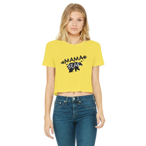 BEAR-3 Classic Women's Cropped Raw Edge T-Shirt