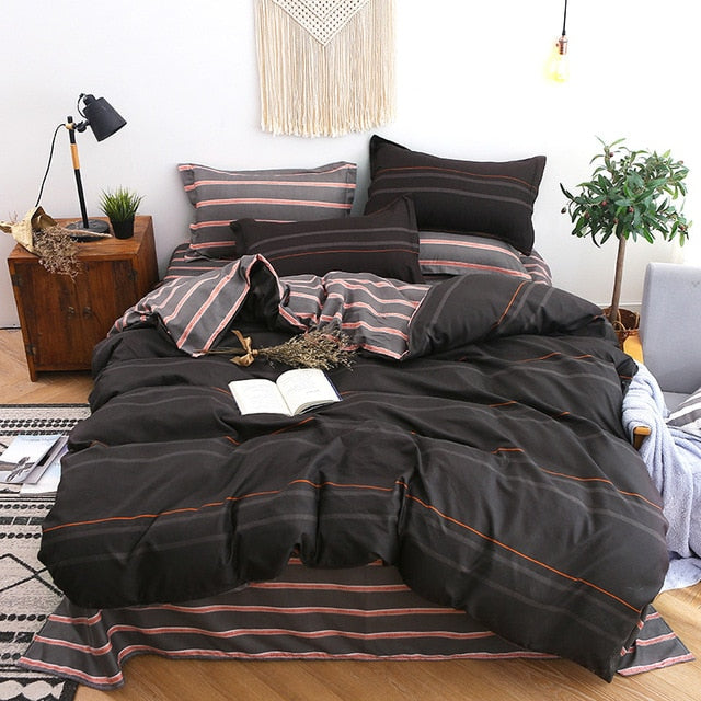 Nordic Simple Bedding Set Adult Duvet Cover Sets Bedclothes Bed Linen Sheet Single Double Queen King size Qulit Covers 240/220