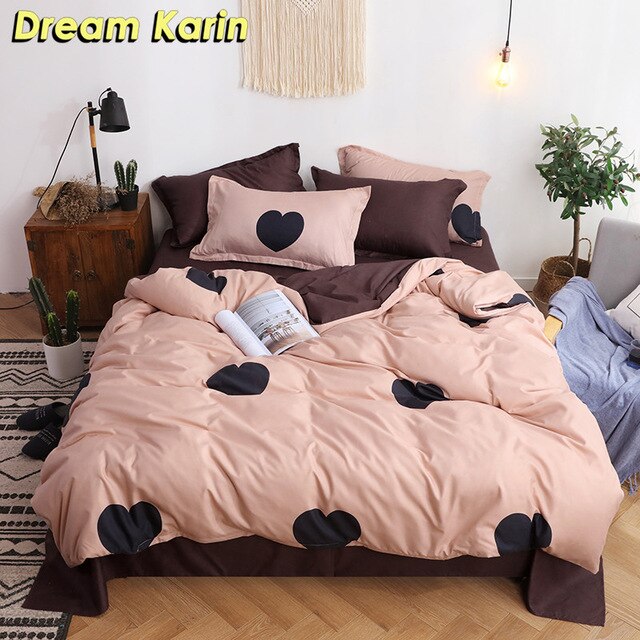 Nordic Simple Bedding Set Adult Duvet Cover Sets Bedclothes Bed Linen Sheet Single Double Queen King size Qulit Covers 240/220