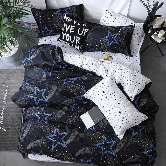 Nordic Simple Bedding Set Adult Duvet Cover Sets Bedclothes Bed Linen Sheet Single Double Queen King size Qulit Covers 240/220