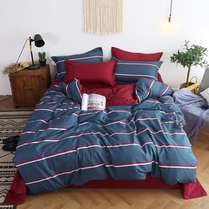 Nordic Simple Bedding Set Adult Duvet Cover Sets Bedclothes Bed Linen Sheet Single Double Queen King size Qulit Covers 240/220