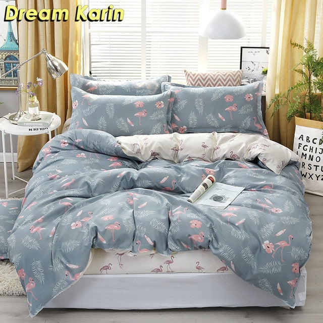 Nordic Simple Bedding Set Adult Duvet Cover Sets Bedclothes Bed Linen Sheet Single Double Queen King size Qulit Covers 240/220