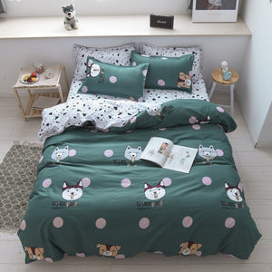Nordic Simple Bedding Set Adult Duvet Cover Sets Bedclothes Bed Linen Sheet Single Double Queen King size Qulit Covers 240/220