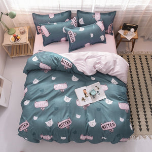 Nordic Simple Bedding Set Adult Duvet Cover Sets Bedclothes Bed Linen Sheet Single Double Queen King size Qulit Covers 240/220