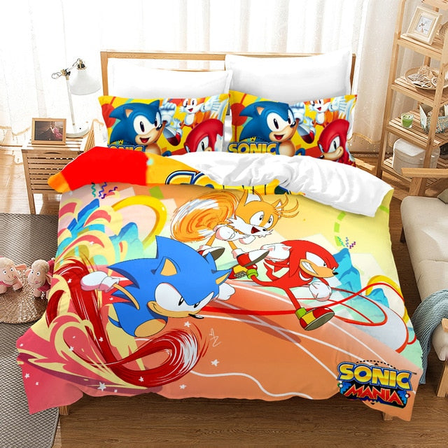 3D Bedding Set 3D Print  Design Duvet Cover Sets King Queen Twin Size Dropshipping Boy gife Sonic *2