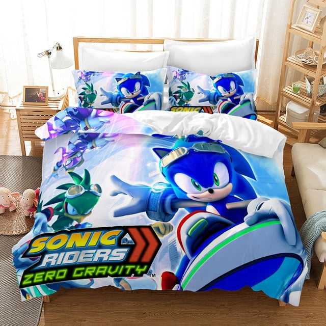 3D Bedding Set 3D Print  Design Duvet Cover Sets King Queen Twin Size Dropshipping Boy gife Sonic *2