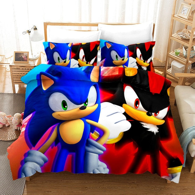 3D Bedding Set 3D Print  Design Duvet Cover Sets King Queen Twin Size Dropshipping Boy gife Sonic *2