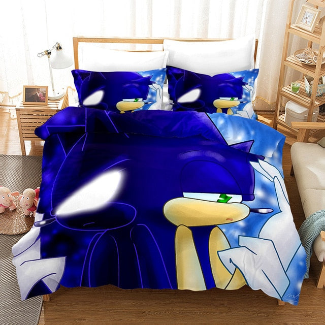 3D Bedding Set 3D Print  Design Duvet Cover Sets King Queen Twin Size Dropshipping Boy gife Sonic *2