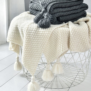 Nordic Style Knitted Blanket Keep Warm Chunky Blanket Bed Sofa Office Leisure Nap Cover Blanket Air Conditioning Tapestry