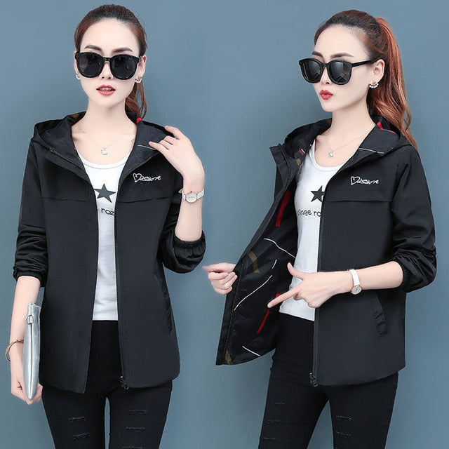 Womens Trendy Windbreaker top