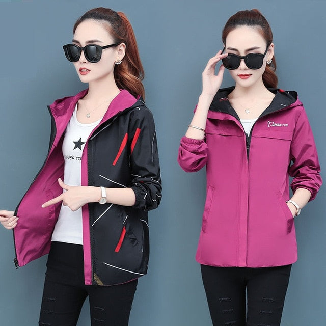 Womens Trendy Windbreaker top