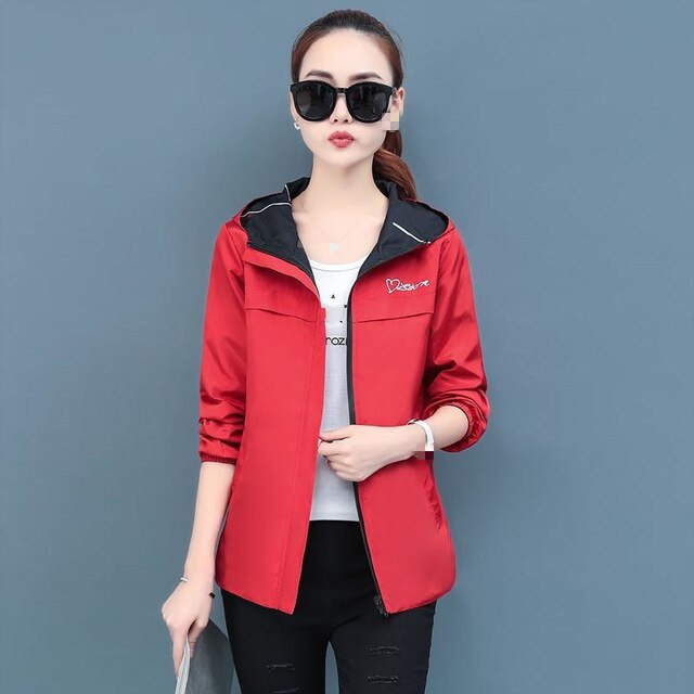 Womens Trendy Windbreaker top