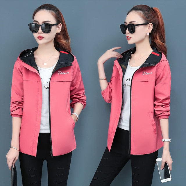 Womens Trendy Windbreaker top
