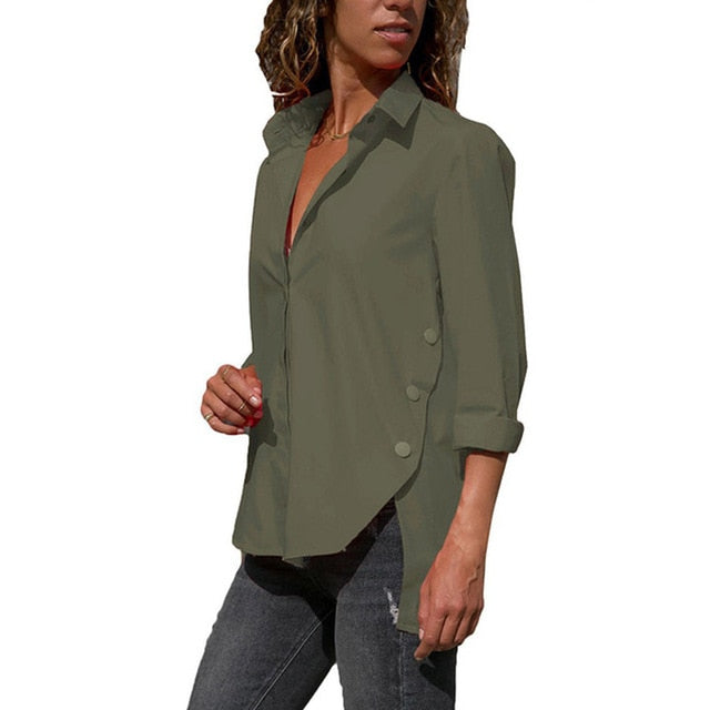 Women's Chiffon Long Sleeve Blouse