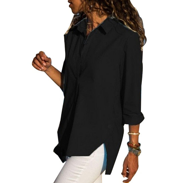Women's Chiffon Long Sleeve Blouse