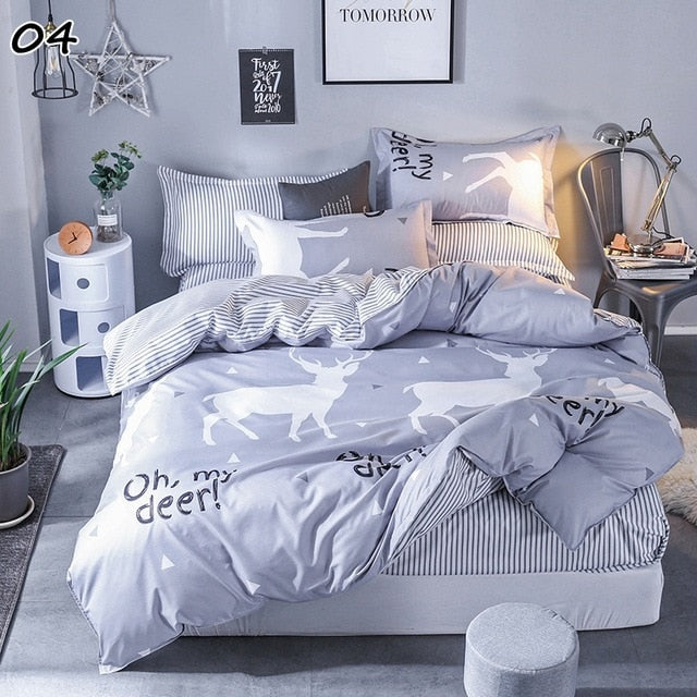 Cartoon Kids Bedding Sets Children Toddler Batman Duvet Cover Set 2/4 PCS Bedding Twin Single 140x200cm Size48