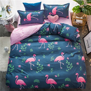 Classic bedding set 5 size grey blue grid summer bed linen 4pcs/set duvet cover set Pastoral bed sheet AB side duvet cover 2020