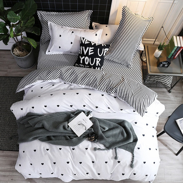 Fashion Simple Style home bedding sets bed linen duvet cover flat sheet Bedding Set Winter Full King Single Queen,bed set 2020