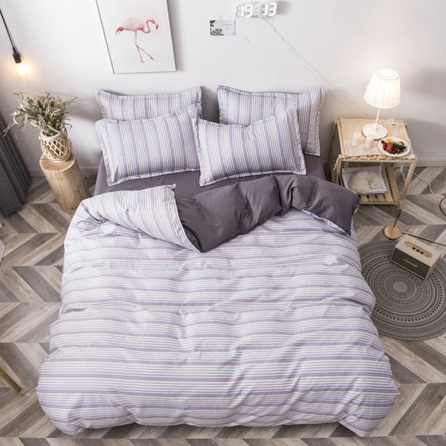 Fashion Simple Style home bedding sets bed linen duvet cover flat sheet Bedding Set Winter Full King Single Queen,bed set 2020