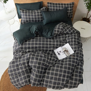 Fashion Simple Style home bedding sets bed linen duvet cover flat sheet Bedding Set Winter Full King Single Queen,bed set 2020