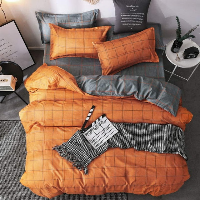 Fashion Simple Style home bedding sets bed linen duvet cover flat sheet Bedding Set Winter Full King Single Queen,bed set 2020