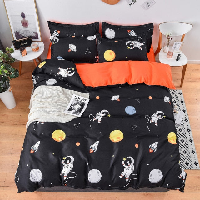 Fashion Simple Style home bedding sets bed linen duvet cover flat sheet Bedding Set Winter Full King Single Queen,bed set 2020