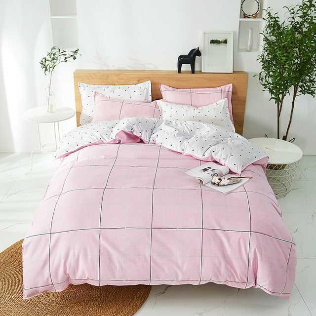 Fashion Simple Style home bedding sets bed linen duvet cover flat sheet Bedding Set Winter Full King Single Queen,bed set 2020