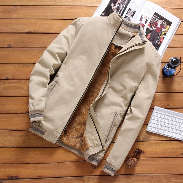 Mountainskin Fleece Jackets Mens Pilot Bomber Jacket Warm Male Fashion Baseball Hip Hop Coats Slim Fit Coat Brand Clothing SA690