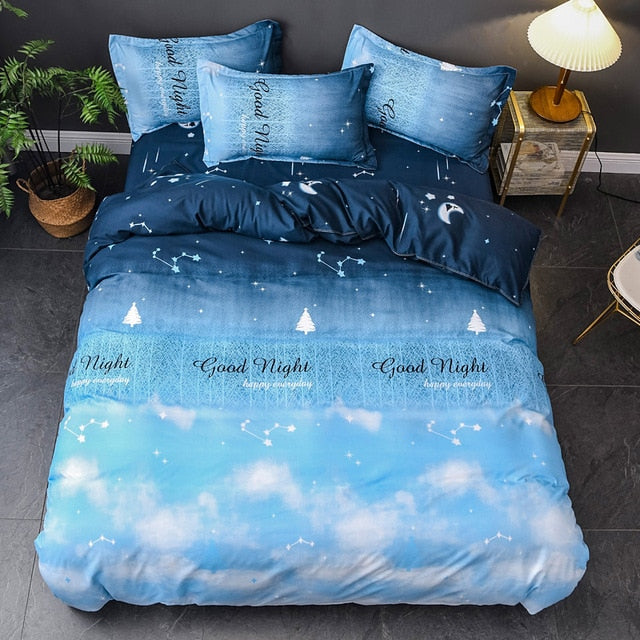 Fashion Simple Style home bedding sets bed linen duvet cover flat sheet Bedding Set Winter Full King Single Queen,bed set 2020