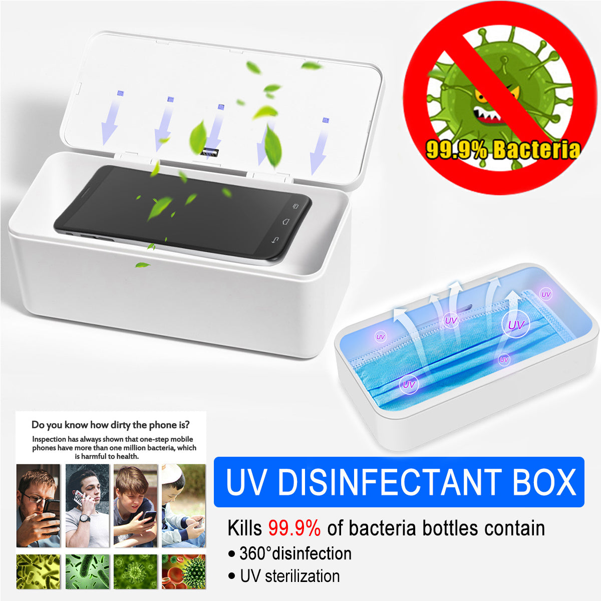 Multifunctional Mobile phone etc Sterilization Box