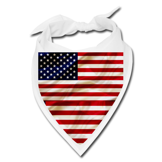 Us flag bandana - white