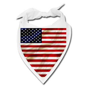 Us flag bandana - white